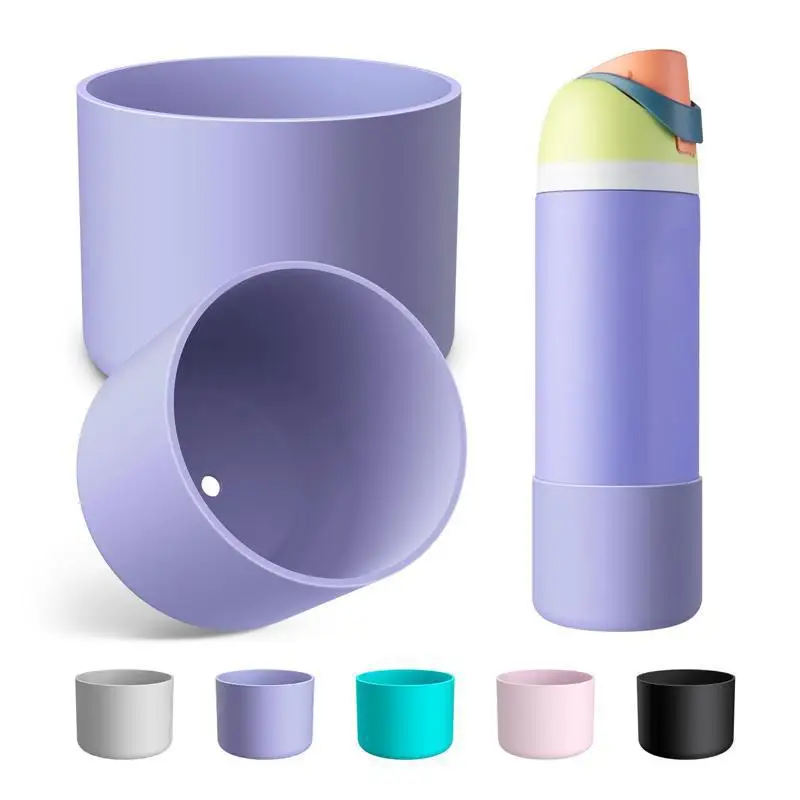 For Stanley Silicone Cup Sleeve for Owala 32oz 40oz Silicone Water Bottle Boot Anti-Slip Protective Cover