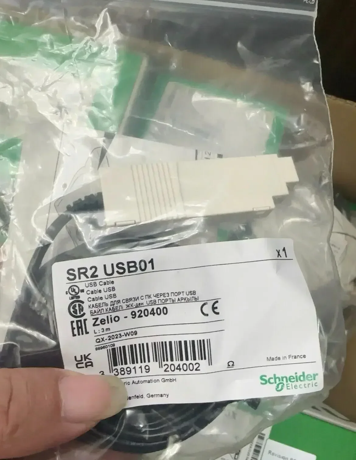 Для НОВОГО программируемого USB-кабеля Schneider SR2USB01 PLC Zelio SR2USB01