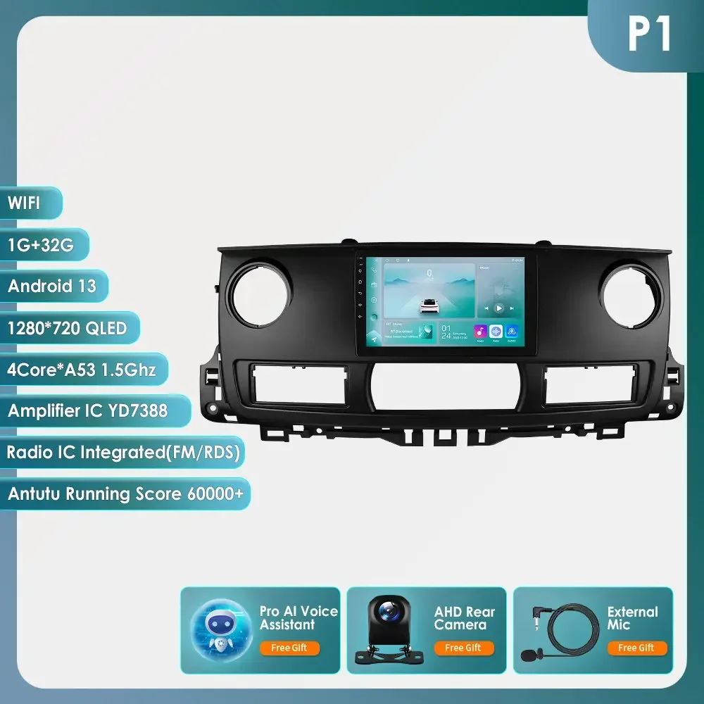 Android Autoradio Betaler voor Renault Master 2003-2011 Auto Multimedia GPS Carplay 2Din 6115 Autoradio Stereo Groot Scherm autoradio