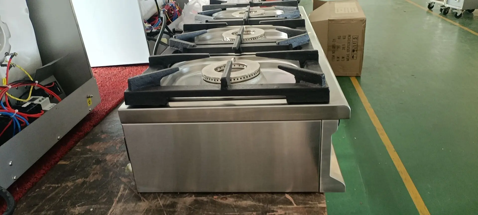 Restaurant Equipment Kitchen 4 Burner Gas Cooker Commercial Stainless Steel 6 Burner Gas Stove