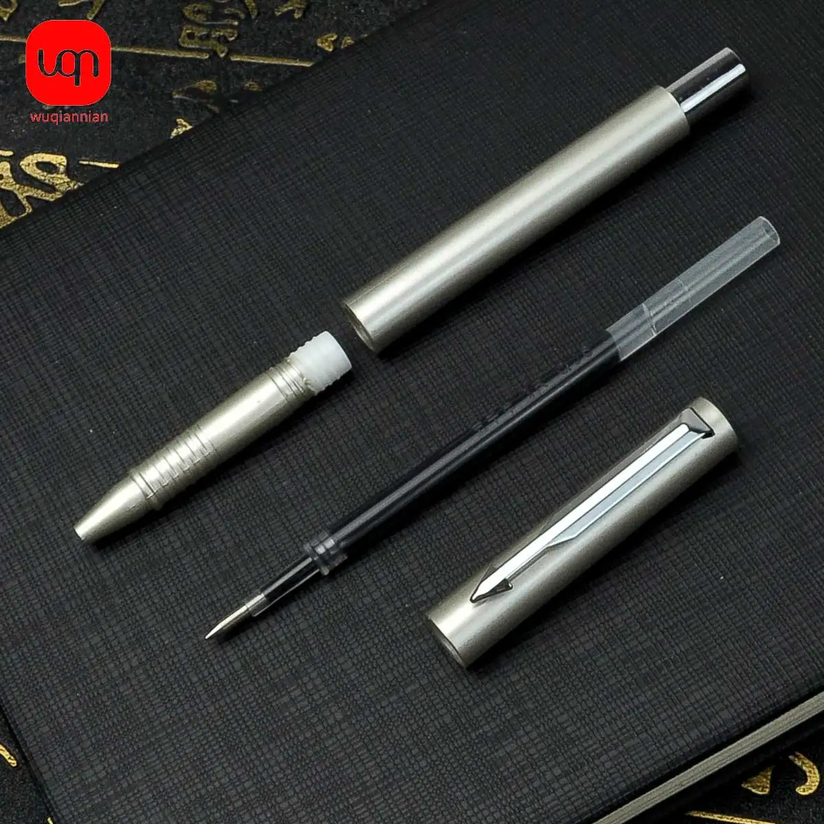 WQN gel pens sets cute cheap 0.5mm stuff school&Office supplies Kawaii Aesthetic stationery elegant silver gray signing pen