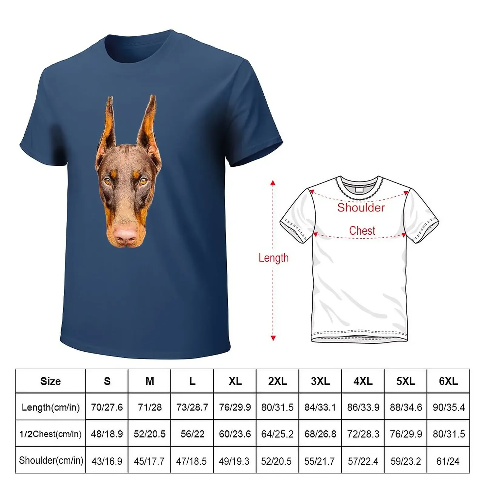 Doberman Head Art T-Shirt