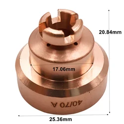 1pcs 60504 PT-80 PT80 PTM80 IPT80 40-70A Hand Drag Cut Shield Nozzle Retaining Cap Plasma Cutting Machine Parts Consumable