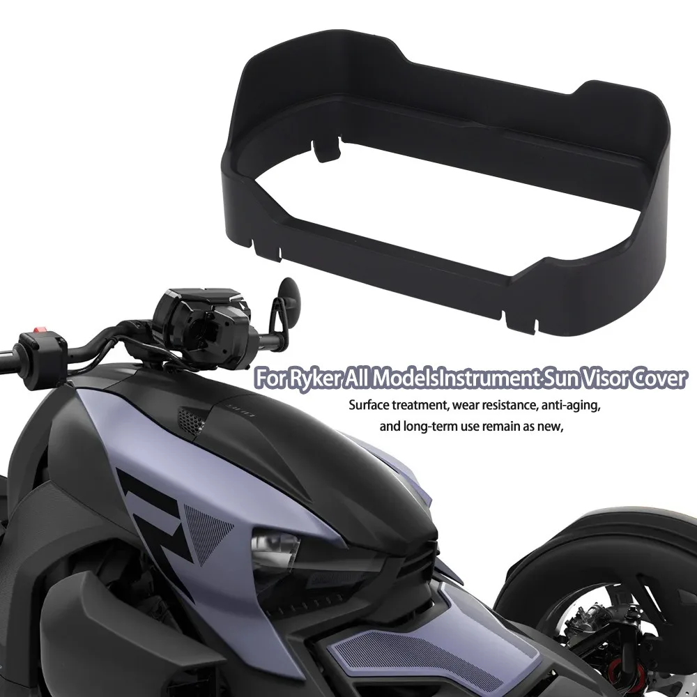 For Can-Am Ryker 600 900 Rally Edition Sport ACE 2019-2025 Instrument Hat Sun Visor Meter Cover Dashboard Guard Screen Protector