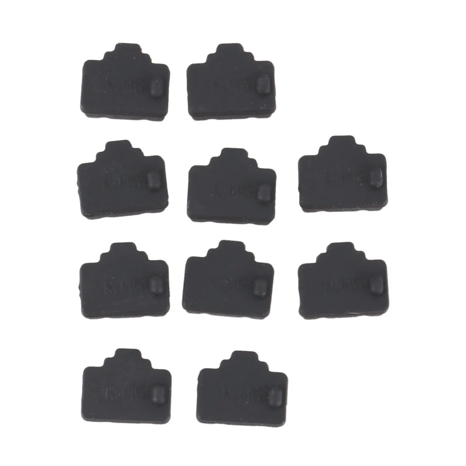 Cache anti-poussière pour port Ethernet RJ45, capuchon protecteur, prise noire, 10 pièces