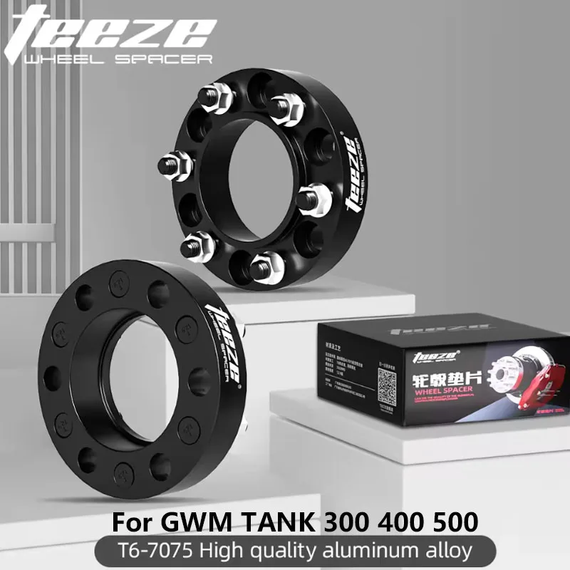 2/4PCS 6x139.7 100.1 For Great Wall GWM TANK 300 400 500 Flange Plate T6-7075 Wheel Spacers Aluminum Hub widened Adapter