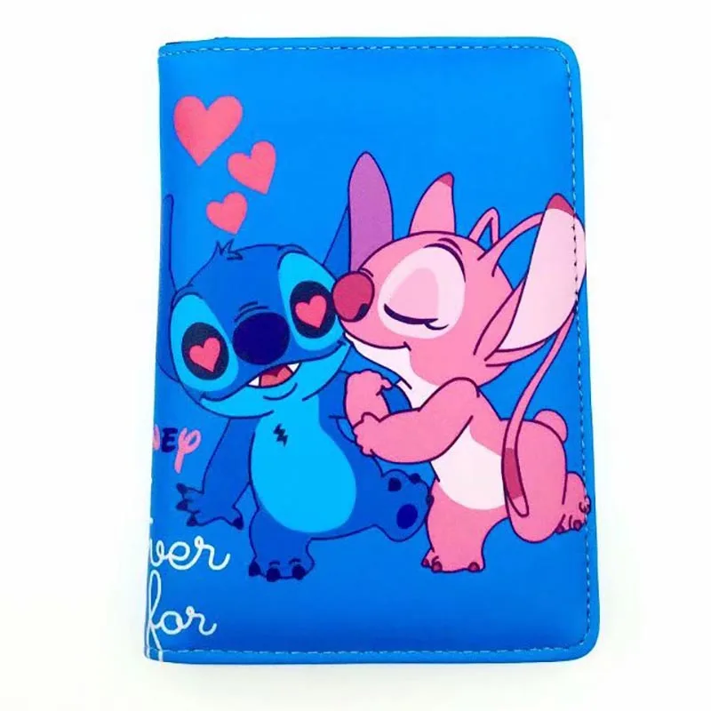 Travel Accessories Lilo Stitch 80G Thicker Passport Holder PU Leather Women Men Passport Cover Case Card ID Holders