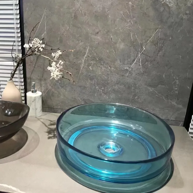 

Пьедестал для ванной комнаты, раковина для умывальника из смолы ручной работы