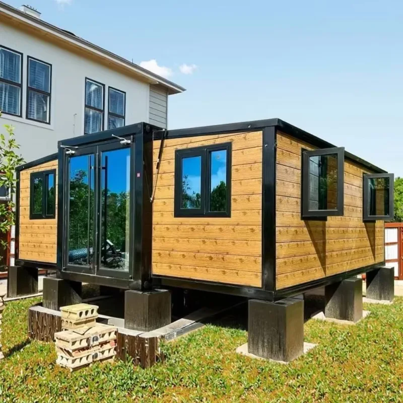 تخصيص 10ft-40ft الصلب حاوية قابلة للطي منازل ساندويتش لوحة المطبخ الحمام سقف شرفة خيارات المنزل قابلة للتوسيع