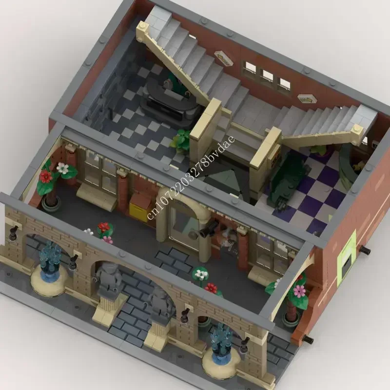 3943PCS MOC Modulaire Diensten Cultuur Gebouw street view Model Bouwstenen Technologie Bricks DIY Creatieve Montage Speelgoed Cadeau