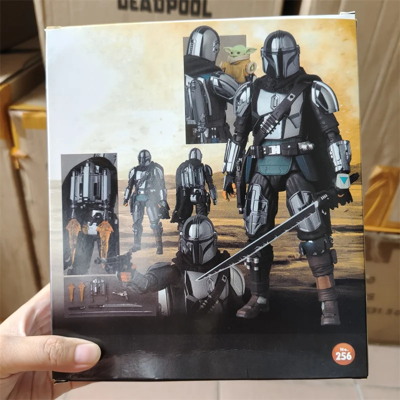 MAFEX 256 The Mandalorian Glogu Actionfigur Star Wars Mandalorian Figuren 6 Zoll Galvanisierte Version Plating Edition Auf Lager – Detail 2