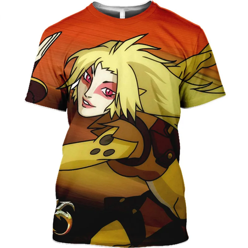 2023 Summer Anime T Shirt Thundercats 3D Print Men Women Fashion Oversized  Children Boy Kawaii Tees Tops Girl  Mens Clothing