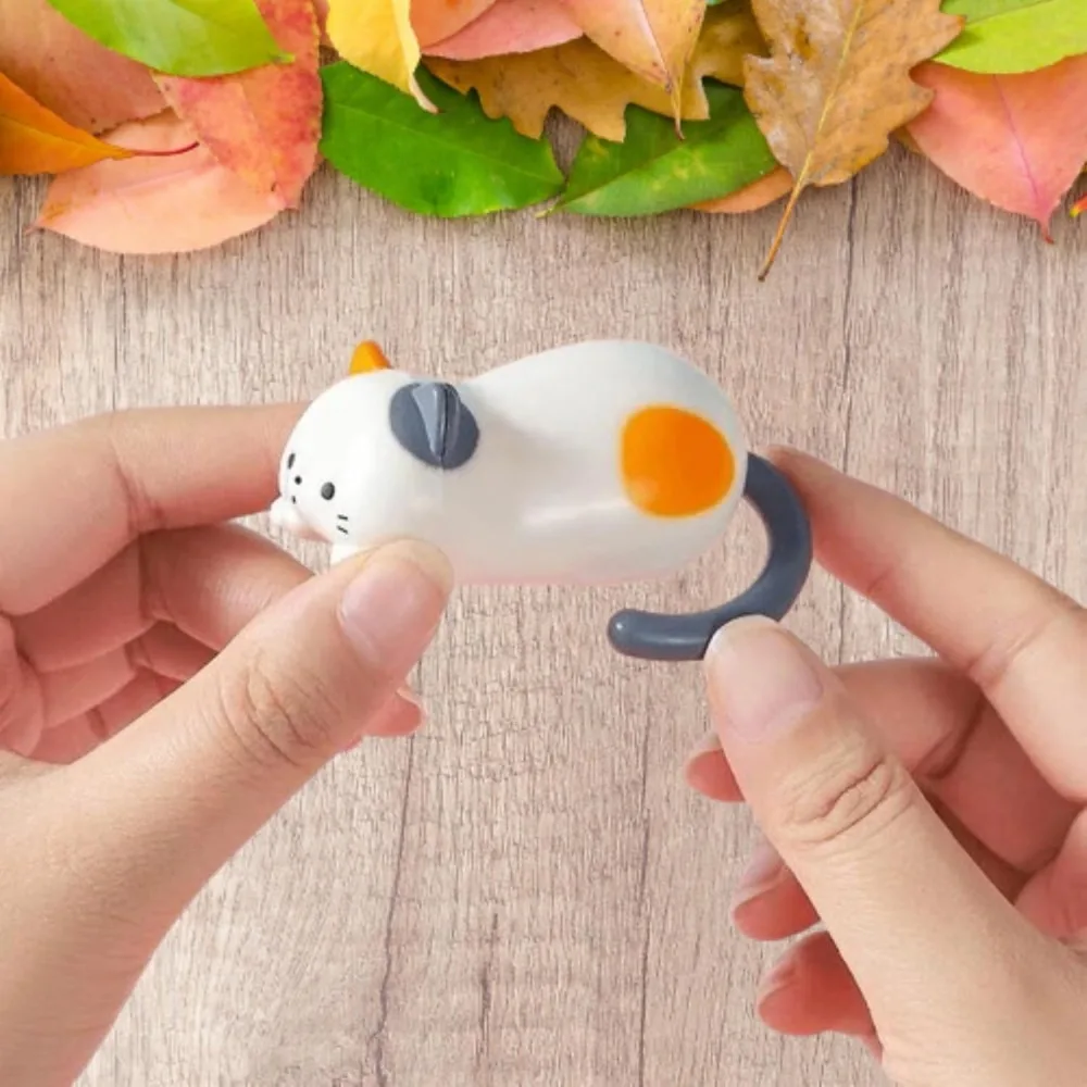 New Cute Rolling Cat Toy Fidget Plastics Clockwork Kitten Movable Toy Stress Relief Tumbling Kitten Toys Home