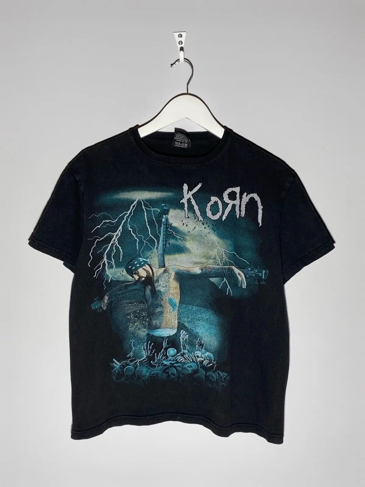 Korn T Shirt Ftl Hopscotch Nu Metal Alternative Rock Men'S Black New