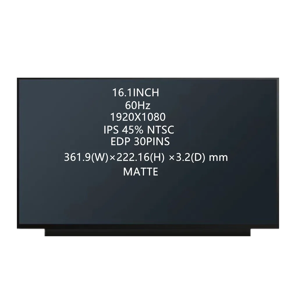 Painel de tela LCD para laptop, matriz LED, NV161FHM-N41 Fit N161HCA-EAC, 1920x1080P FHD IPS, 16.1 in, novo, frete grátis