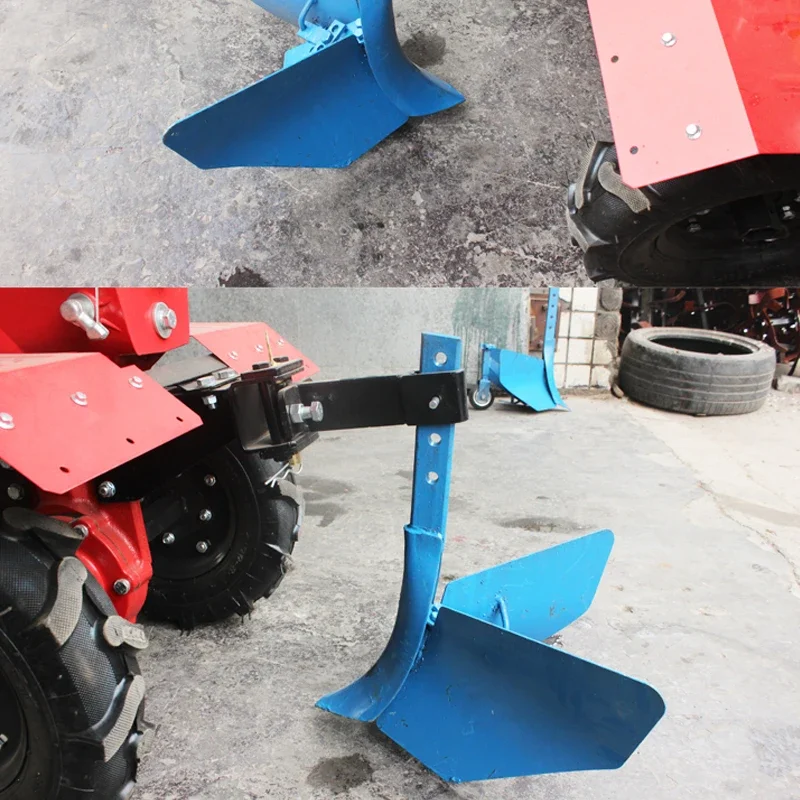 Micro Tillage Machine Ditcher Ditching Plough Adjustable Walking Multi-function Small Orchard Fertilizer Ditching Soil Ridging