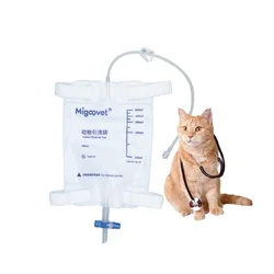 Animal Fixed Drainage Bag Cat Pet Catheterization Urinary catheter Pet Clinic veterinary surgeon