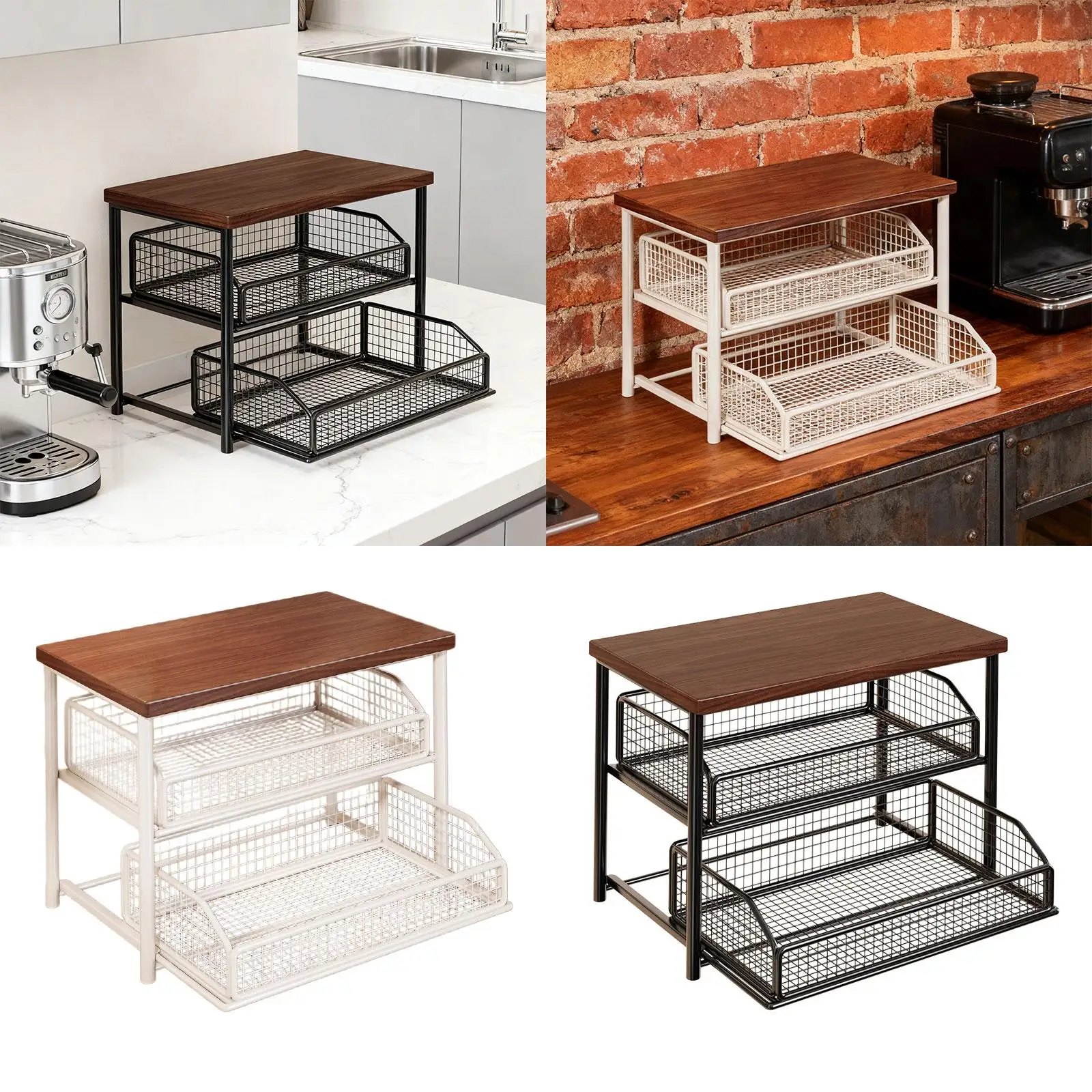 

Органайзер для кофейной станции, универсальная полка для кофейной стойки, органайзер для столешницы, органайзер для чашек сиропа, шкаф, столешница, кофе-бар