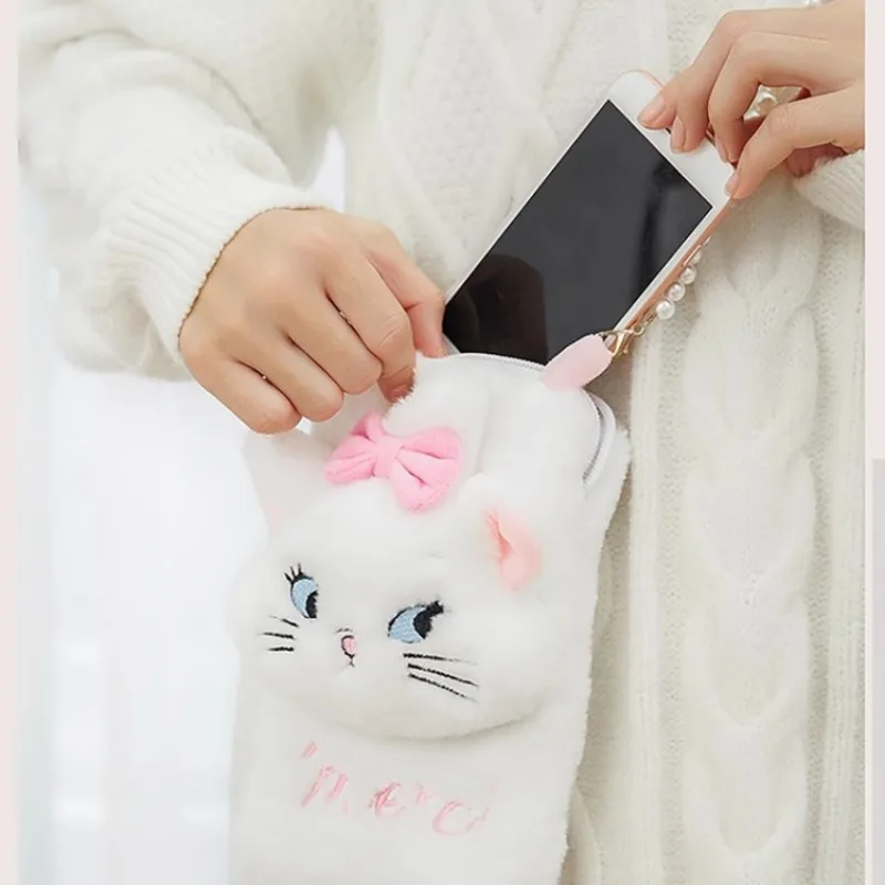 Kawaii Disney Marie Cat Tote Bag Cartoon Grils Crossbody borse a tracolla Anime peluche Satchel borsa per cellulare borse carine regalo