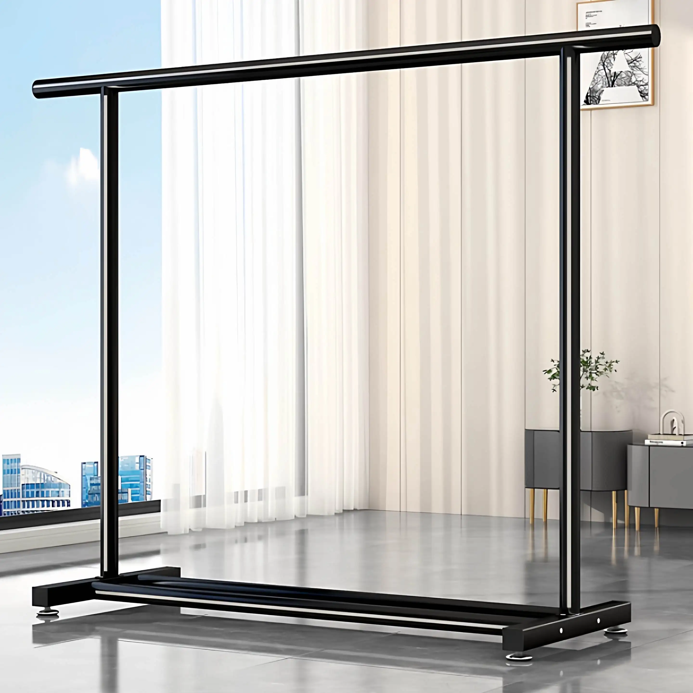 simple-portable-clothesline-stand-bedroom-dormitory-balcony-clothes-drying-rack-thickened-coat-hanger-mobile-storage-organizer
