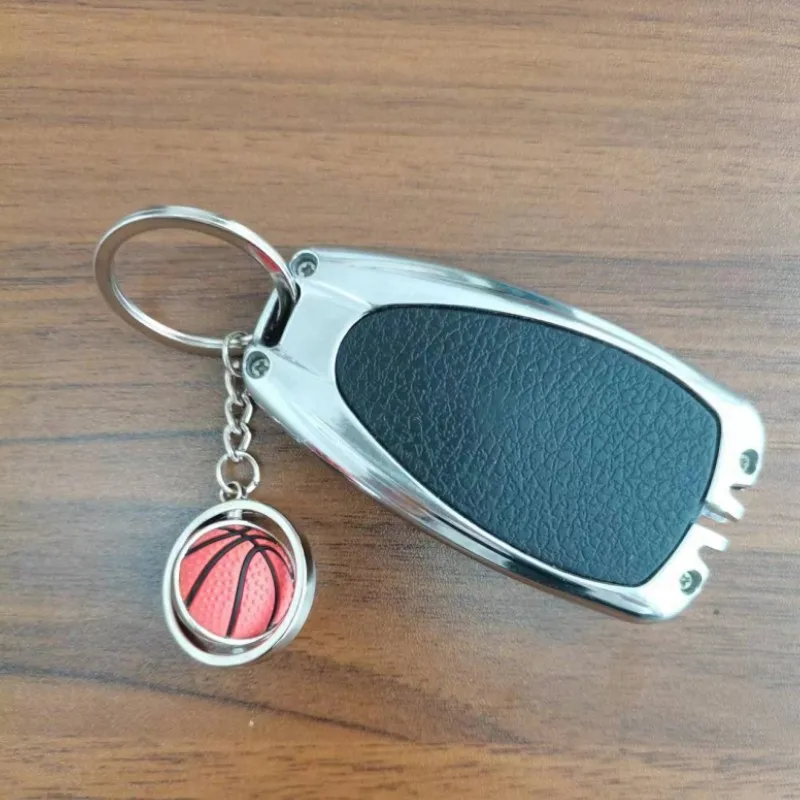 Rotatable Basketball Rugby Pendant Keychain For BMW E39 M5 E70 E71 X5 X6 E60 E90 E92 E93 M3 E87 F10 F07 Car Keychain Accessories