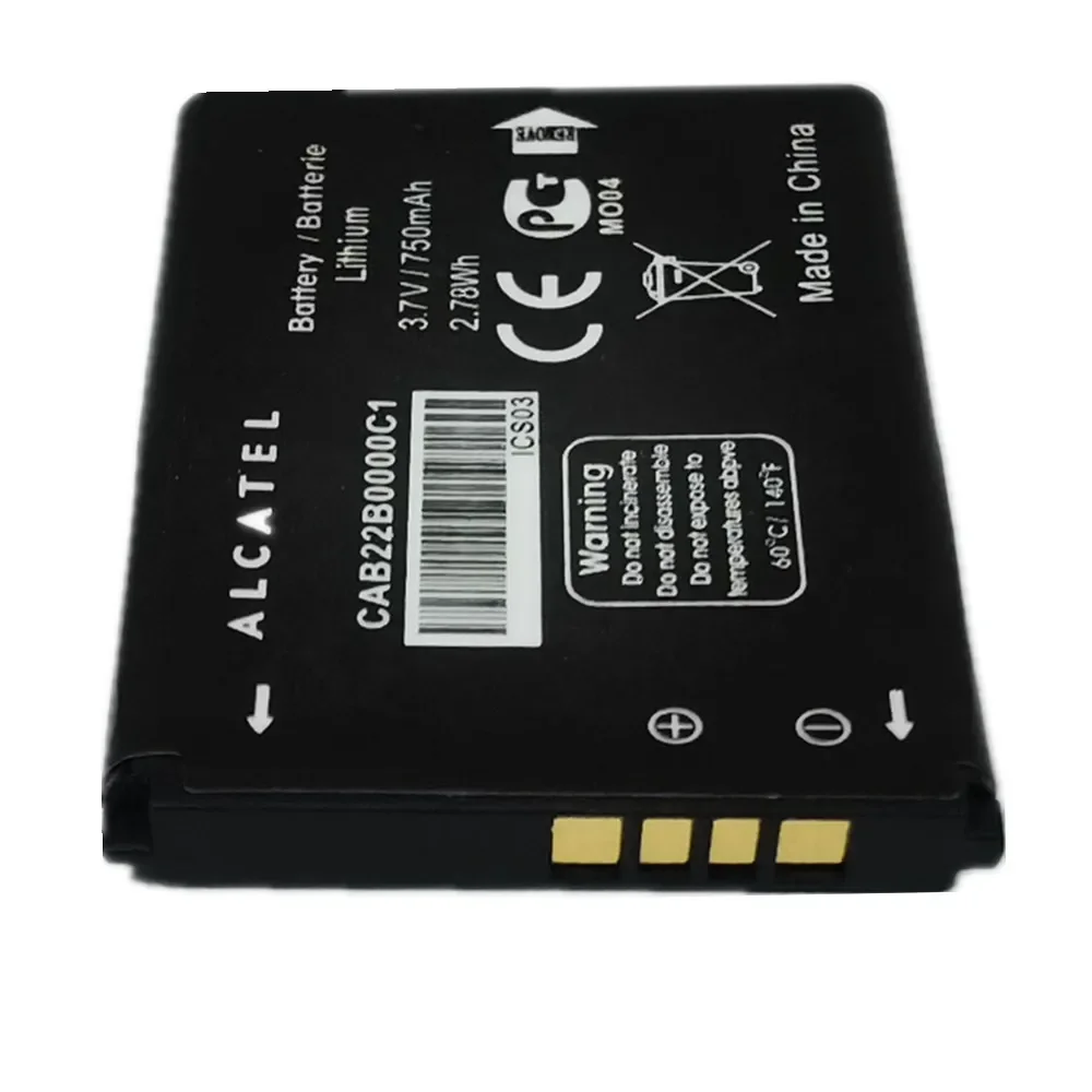 Original CAB0400000C1 CAB3010010C1 CAB30M0000C1 CAB2170000C1 CAB22B0000C1 Battery For ALCATEL One Touch 103 103A 105 105A 750mAh