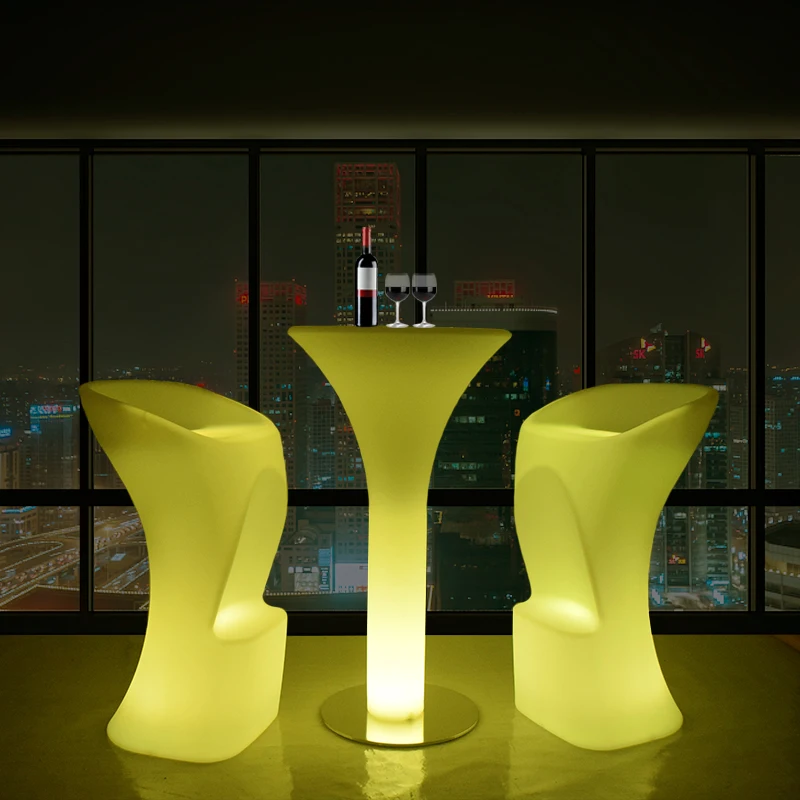 Led Bar Table Room Decor High Standing Dj Booth Counter Nightclub Dining Cake Buffet Kitchen Furniture Cool Stools Tables Mesa