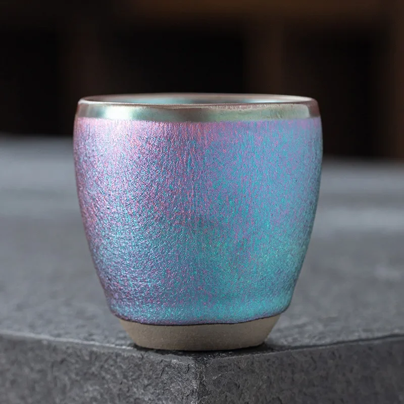 Jianyang Jianzhan Ceramic Kiln Change Oil Drop Raw Ore Iron Tire Cup Master Kung Fu Teacup Tea Cup Tea Set Bowl Coffeeware