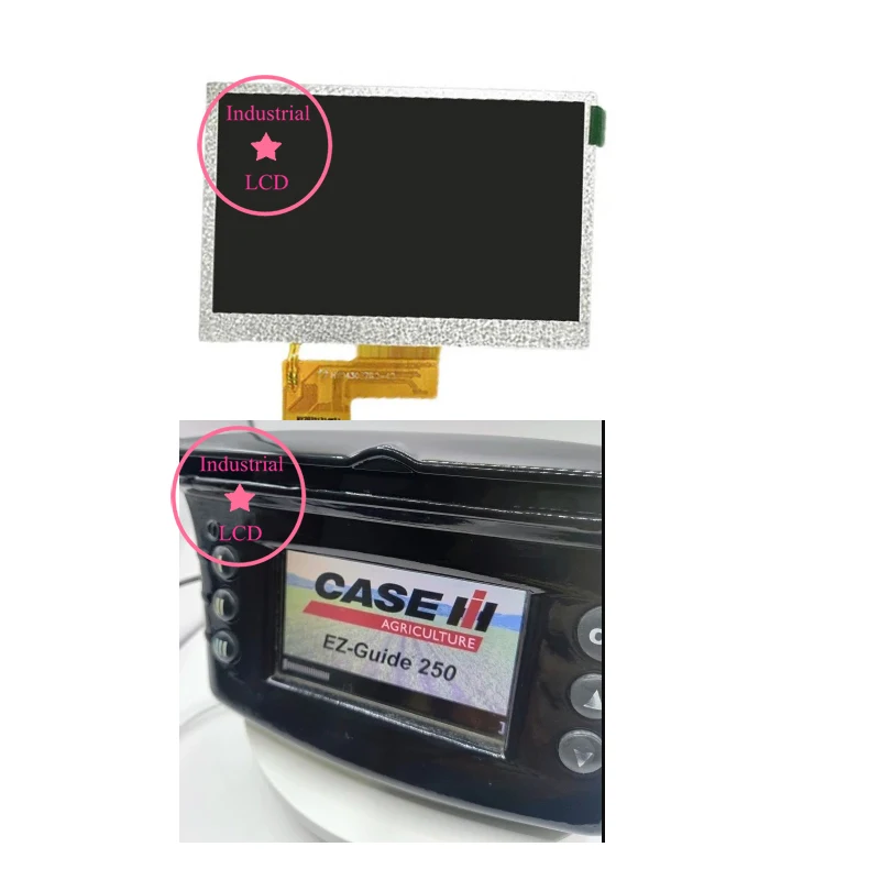 

Новый 4,3-дюймовый совместимый ЖК-дисплей для чехла IH New Holland Trimble EZ-Guide 250, направляющая GPS-монитора 250