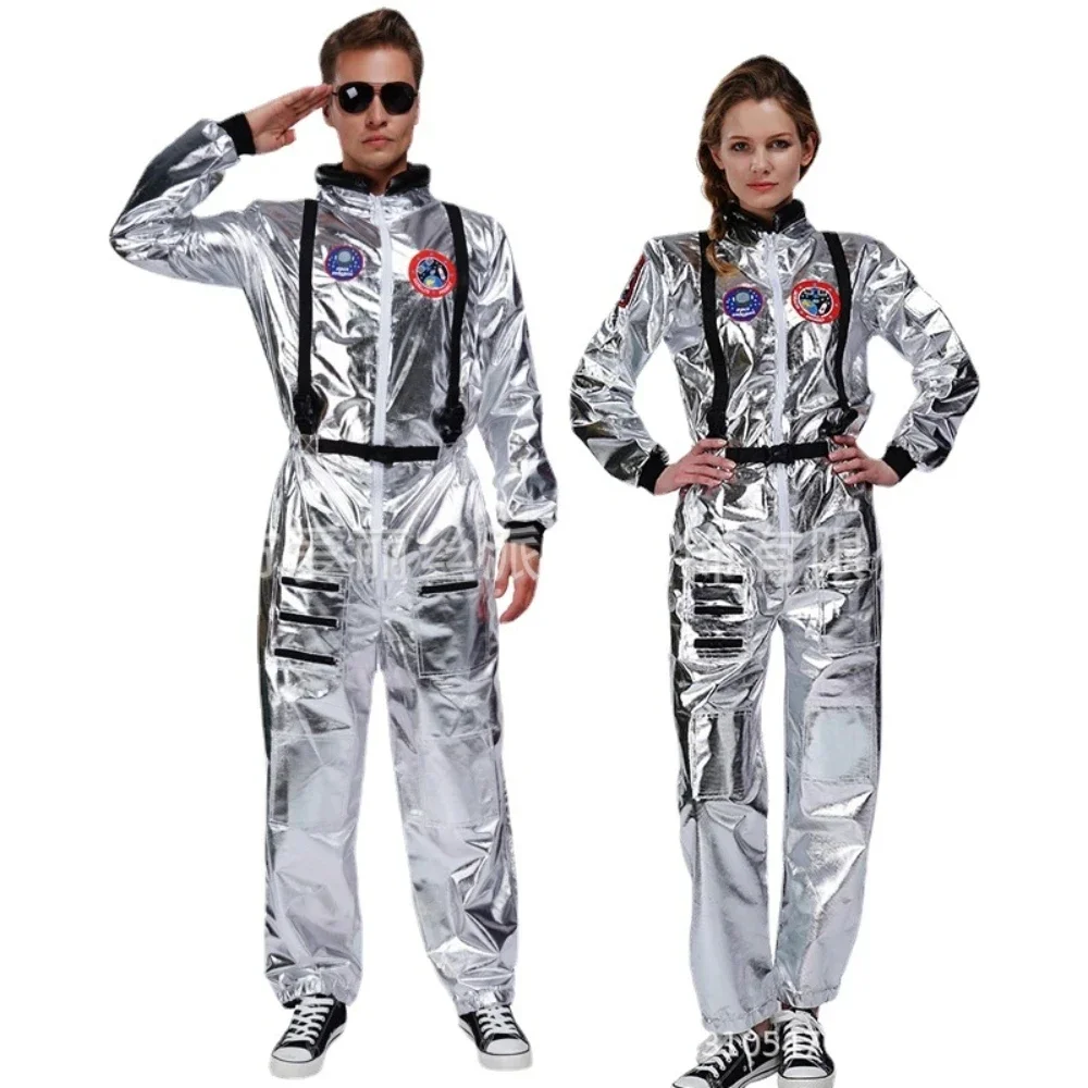 

Halloween Adult Astronaut Space Suit Costume Futuristic Space Exploration Costume - Science Fiction Role-playing Costume