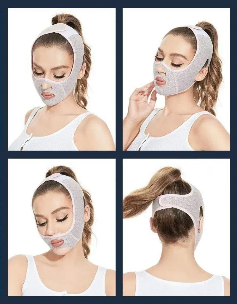 Chin Cheek Slimming Bandage V Shaper Beauty Face Lifting Sculpting Sleep Mask Reusable Facial V Line Shaping Tool  Belt