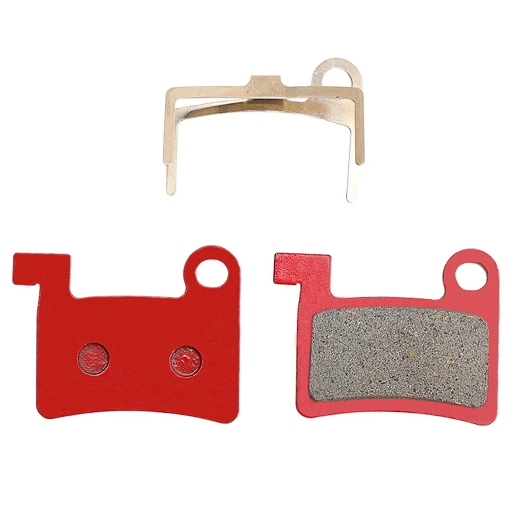 

Resin Disc Brake Pads Outdoor For Elida 44.5*35mm Heavy Off-road MTB Road Bike Mountain Bicycle Parts Red Durable