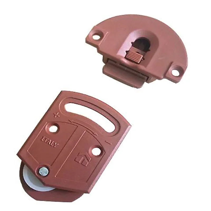 Old-style plastic cabinet door rollers, kitchen cabinet sliding door wheels, furniture sliding door wheels, small wardrobe rolle