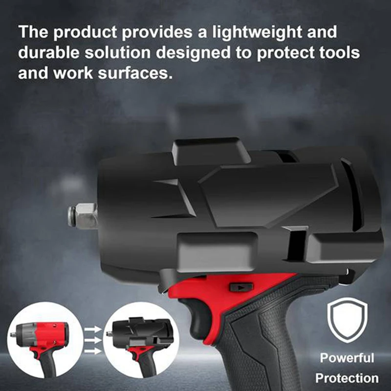 A74E-2Pcs 49-16-2967 bota protectora para combustible M18 llave de impacto de torsión de 1/2 pulgadas 2967-20 bota protectora para Milwaukee M18