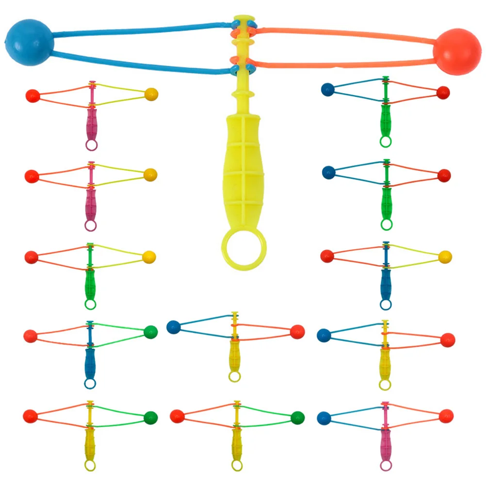 30 Pcs Hand Cranked Bumper Ball Outdoor Toy Rope Plastic Clackers Toys Noise Maker Party Supplies Favors Child