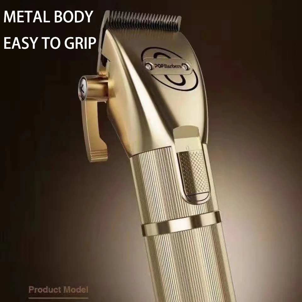 POP Barbers Gold P800 Professional Hair Clipper Black P800F Gradient Push Clipper Hair Stylist Hair Salon Exclusive Hair Clipper