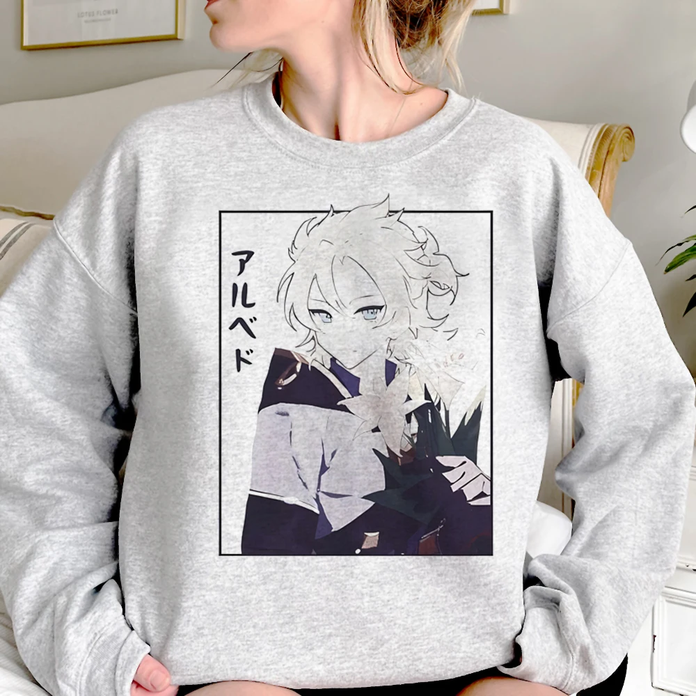 

Genshin Impact hoodies women Fleece Winter Kawaii Pullover women aesthetic Pullover
