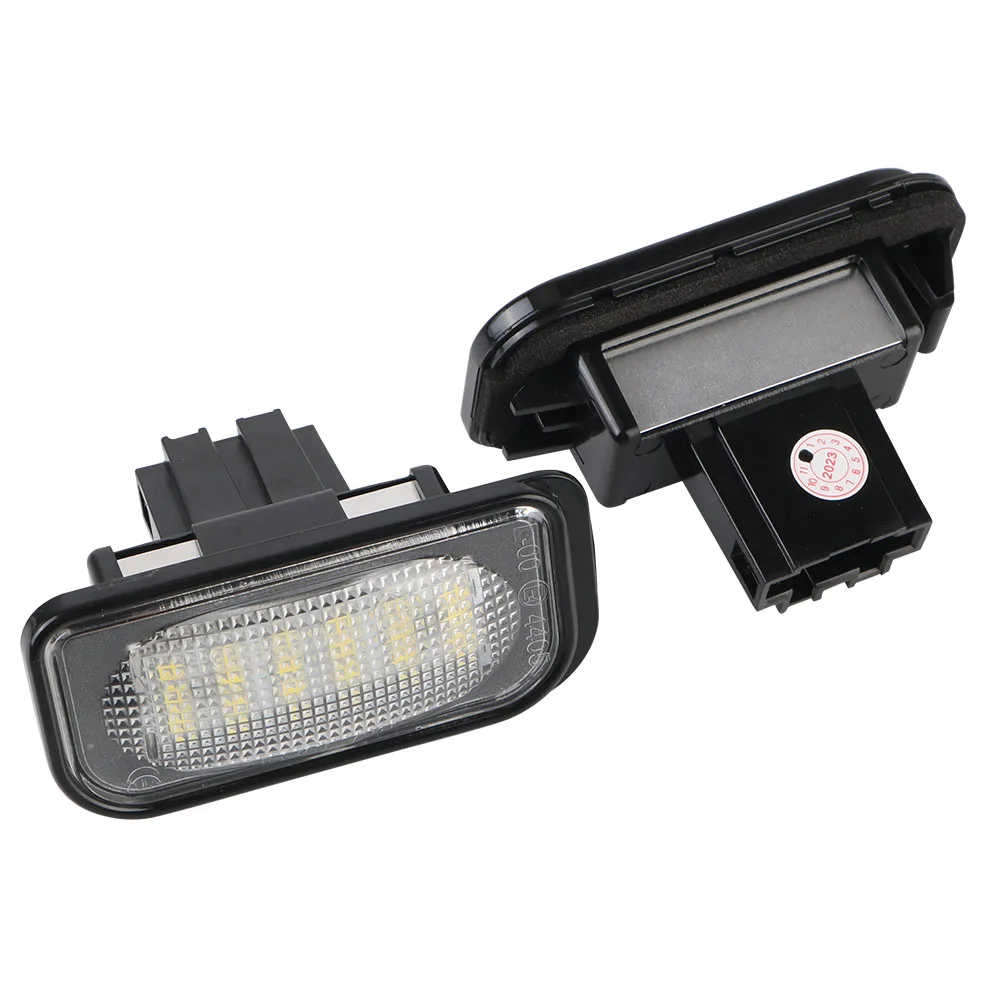 Number Plate Lamp Waterproof Assembly White License Plate Light 2pcs for Benz W203 12V LED image 2