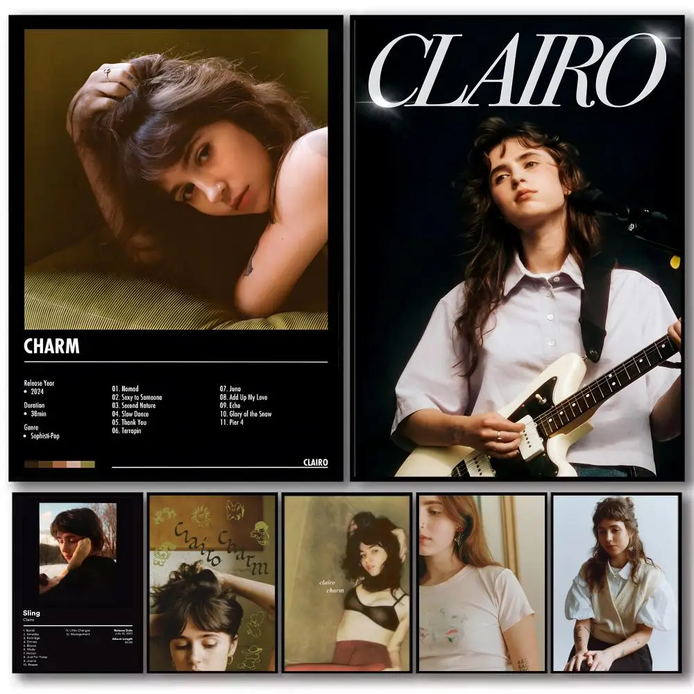 Singer Music Album C-Clairo Poster Decorative Wall Art Stickers Mural Photo Print for Home Living Room Hallway Decor Gift