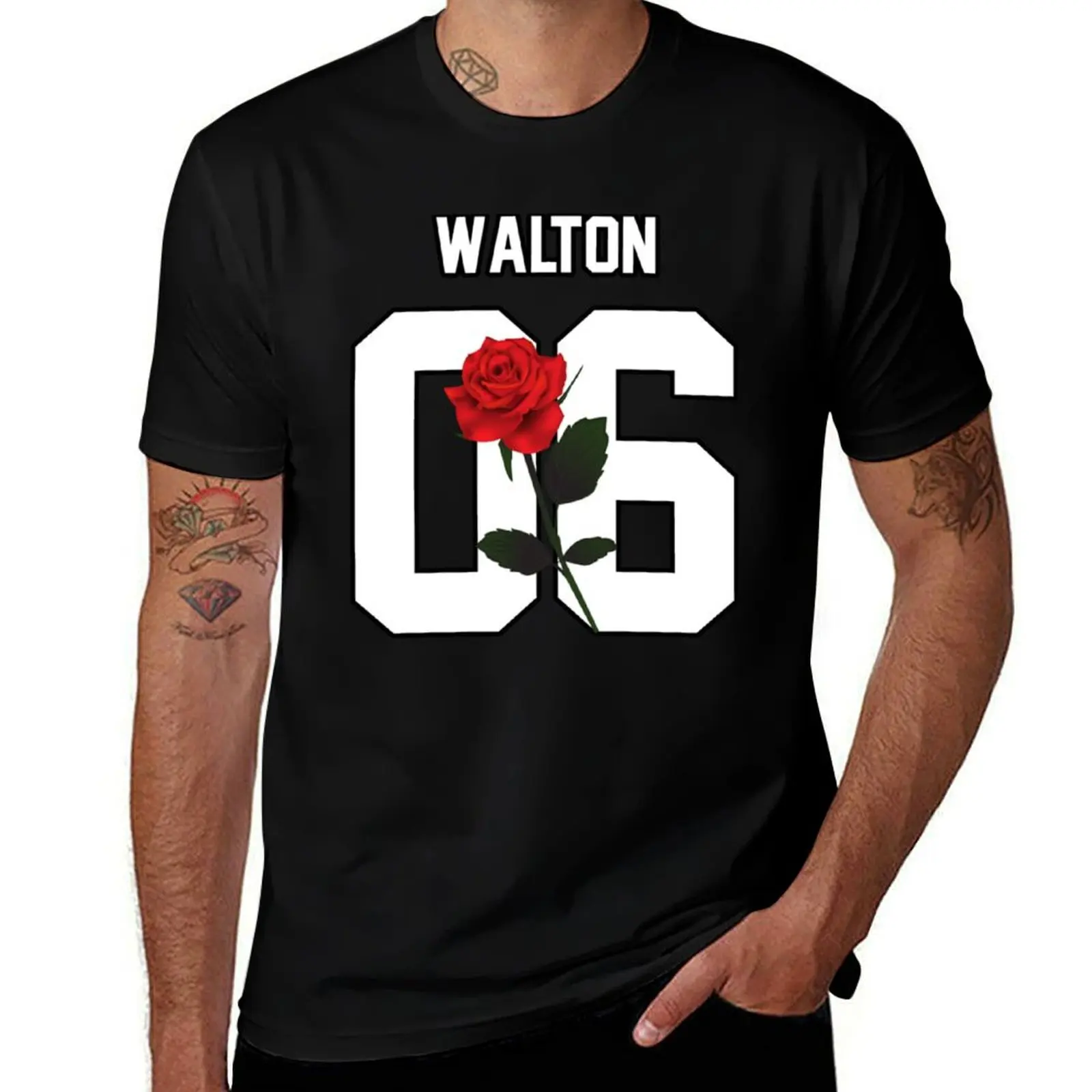 Javon Walton - Rose T-Shirt Basic Solid Tee for Daily Use