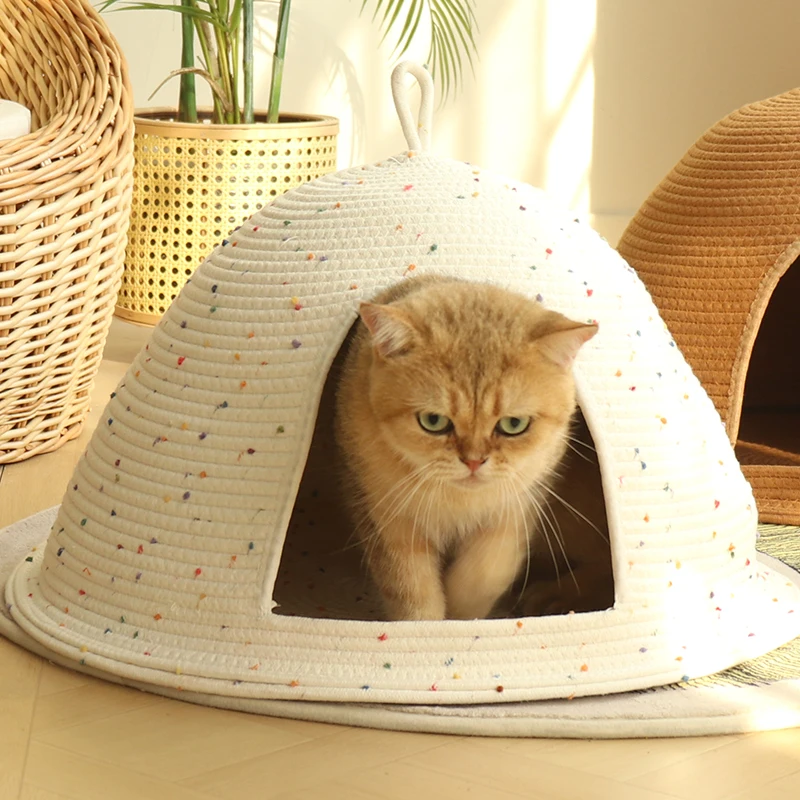 

Новая палатка для кошачьего гнезда, теплая зима, безопасная и подходит для всех сезонов, съемная, моющаяся, устойчивая к царапинам и износостойкая.