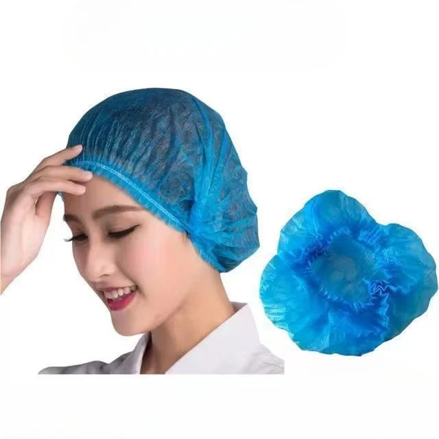 100pcs/Pack Disposable Hair Head Covers Net Cap, Breathable and Dustproof Shower Bathing Hats for Kitchen, Bouffant Style