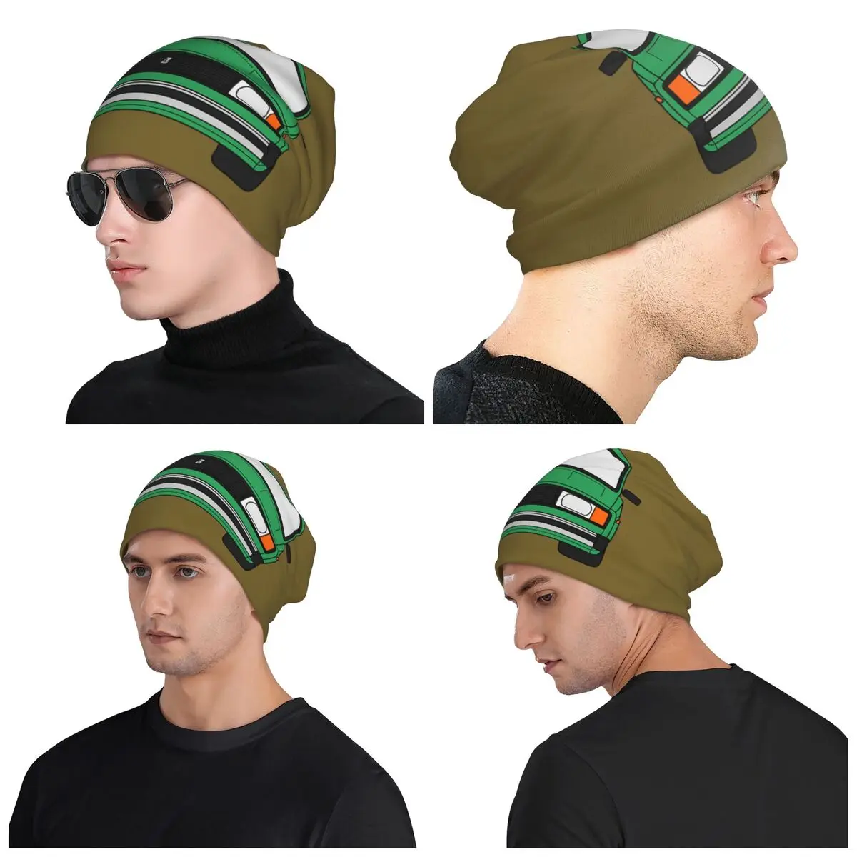 

Lada VAZ 2104 2105 2107 Nova Riva Green Color Men Women Adult Beanies Caps Knitted Bonnet Hat Warm Outdoor Skullies Hats