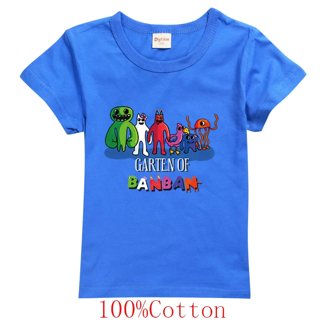 

Anime Garden of Banban T Shirt Kids Clothes Boys Pure Cotton T-shirts Toddler Girls Short Sleeve Casual Tops Children's Clothing