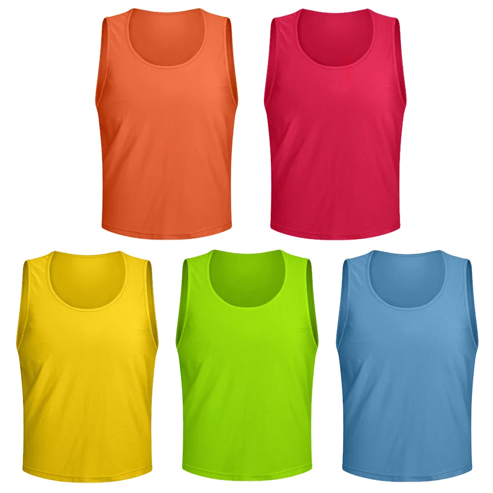 Football Vest Jersey Fast Drying Polyester Training Jerseys with 13 Color Options for Soccer Football and More