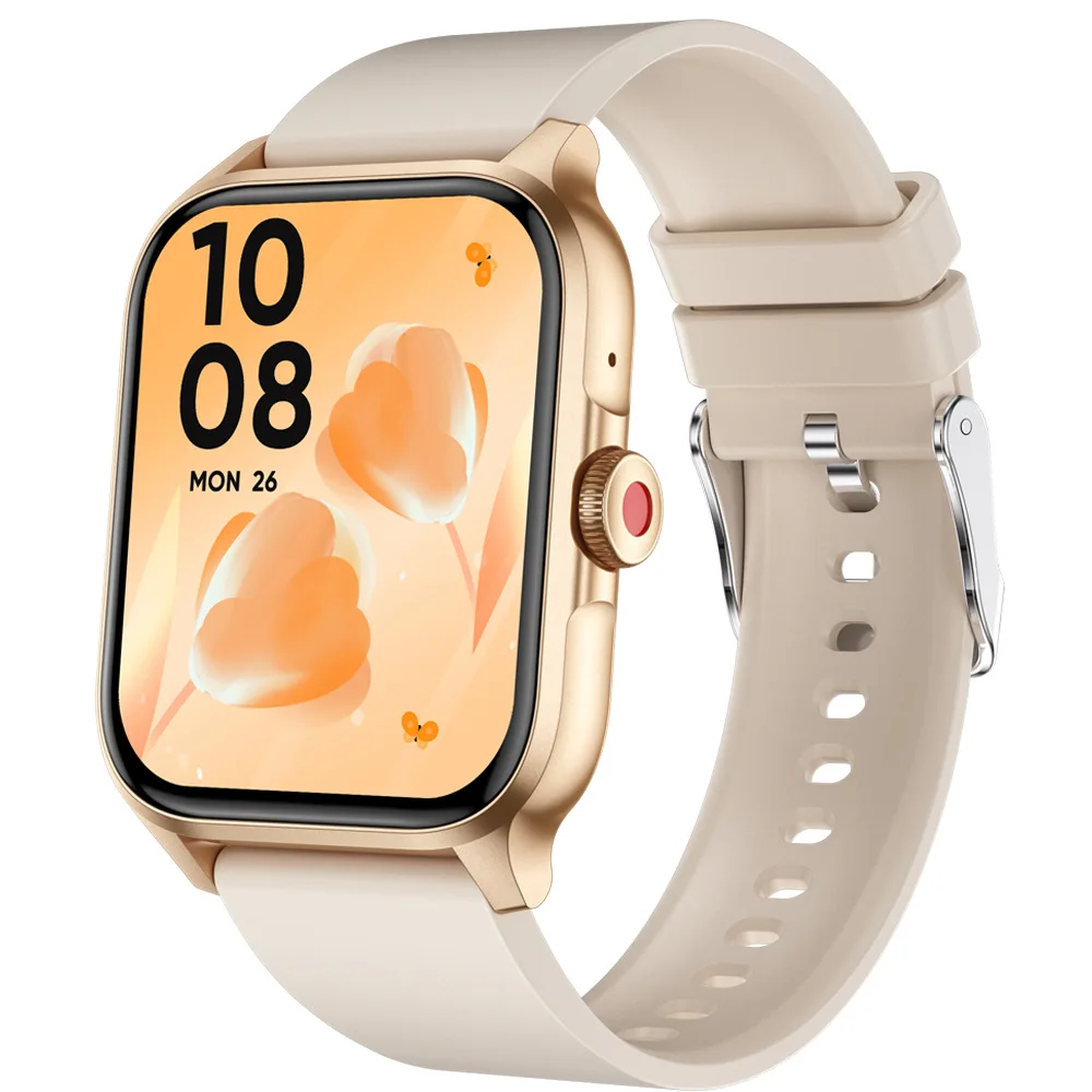 1,85-дюймовый Tft Hd измерение температуры Bluetooth вызов смарт-часы ремешок браслет с монитором сердечного ритма фитнес-трекер