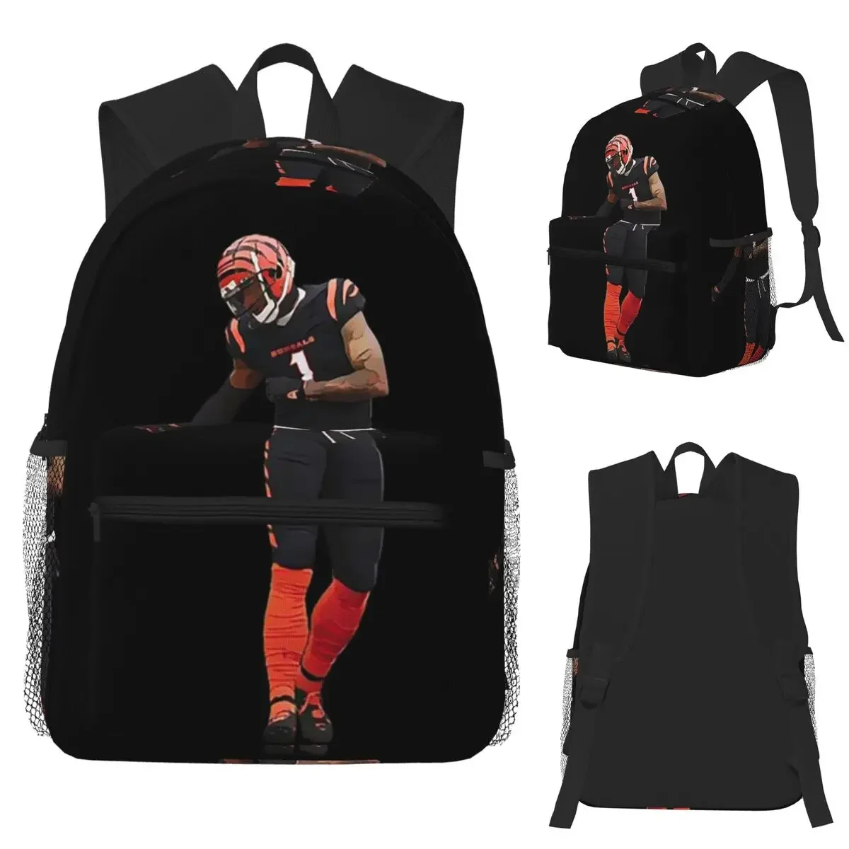 

Ja'Marr Chase Griddy Dance Студенческий рюкзак Школьная сумка Походный дорожный рюкзак для мужчин и женщин Книжная сумка Сумки на плечо