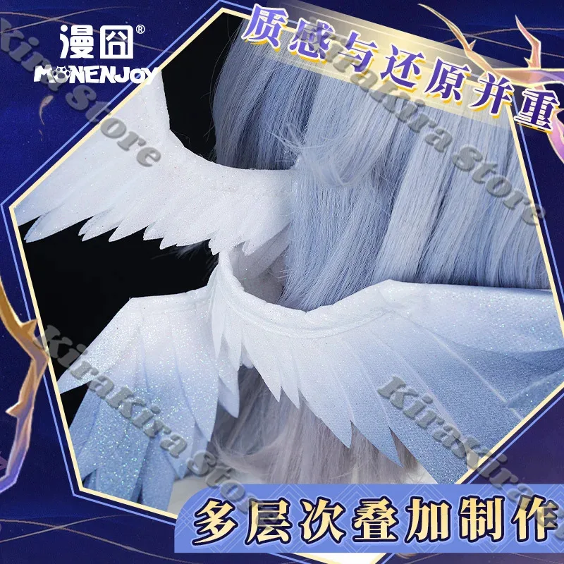 Honkai: 스타 레일 일요일 6 날개 머리띠 머리 장식 코스프레 무대 소품 머리 장식 의상 Hallowmas Anime Comic-con Decor