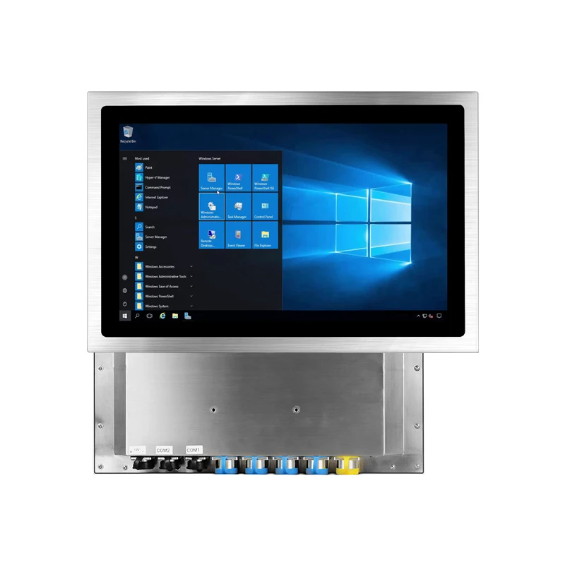 IP67 Industrial Touch Screen Monitor PC 15.6 Inch Intel Celeron 1900 RAM 8G SSD 128G Custom IP68 Stainless Industrial Panel PC
