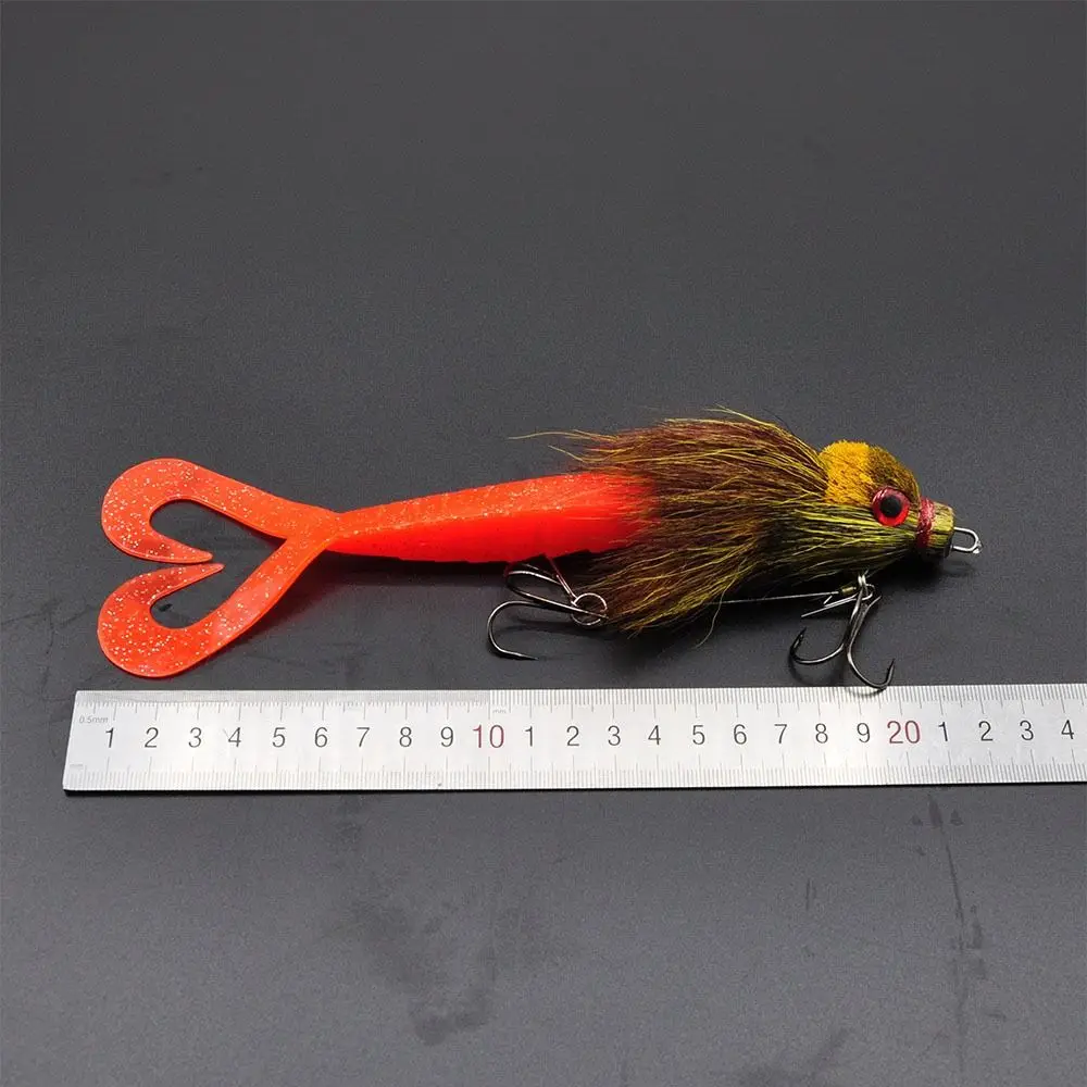 22cm 35g Deep-sea Mouse Simulation Lure Simulation Design Bionic Material Bionic Deer Hair Lure Deer Hair Texture